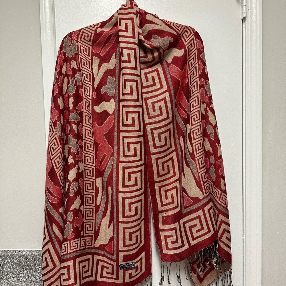Soft Silky Kani Jamawar Pashmina Shawl Wrap 55% Pashmina x 45% Silk